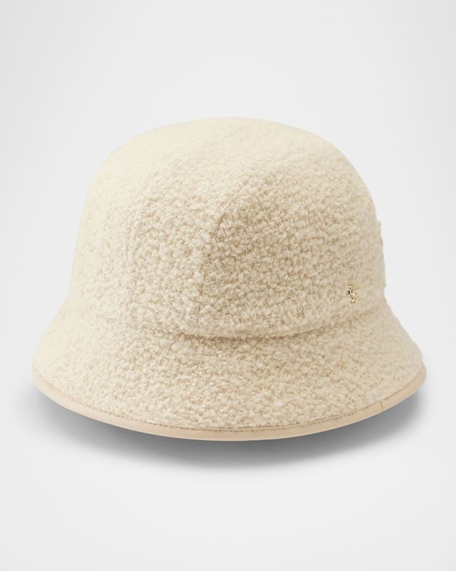 Rivoli Boucle Wool-Blend Bucket Hat